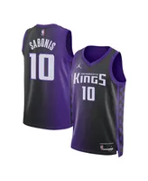 Men's and Women's Jordan Domantas Sabonis Purple Sacramento Kings Swingman Jersey - Statement Edition