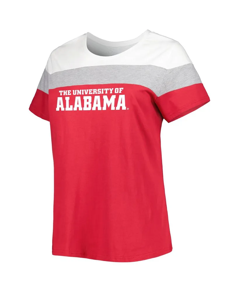 Women's Crimson Alabama Tide Plus Split Body T-shirt