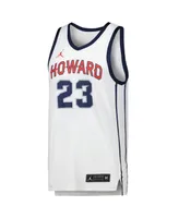 Men's Jordan Michael White Howard Bison Replica Basketball Jersey