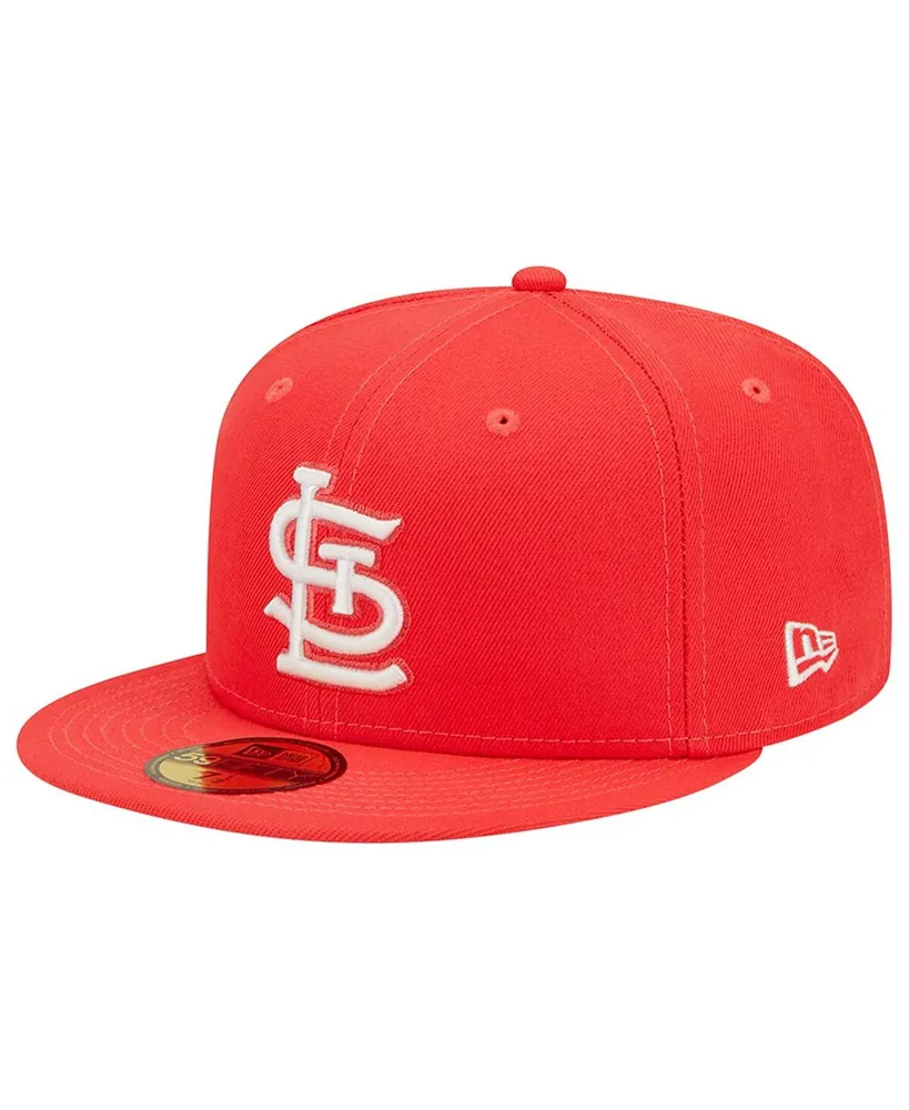 St Louis Cardinals BIG-SCRIPT Red Fitted Hat by New Era