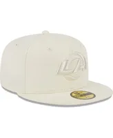 Men's New Era Cream Los Angeles Rams Color Pack 59FIFTY Fitted Hat