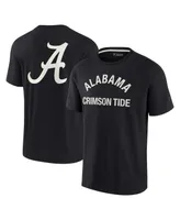 Men's and Women's Fanatics Signature Black Alabama Crimson Tide Super Soft Short Sleeve T-shirt