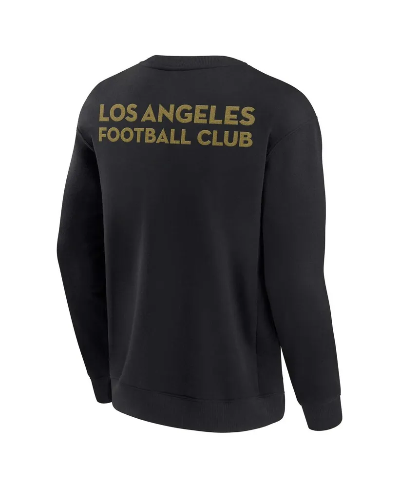 Men's and Women's Fanatics Signature Black Lafc Super Soft Fleece Crew Sweatshirt