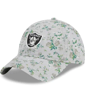Women's New Era Gray Las Vegas Raiders Bouquet 9TWENTY Adjustable Hat