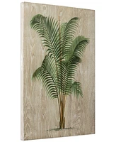 Empire Art Direct "Coastal Palm Ii" Fine Giclee Printed Directly on Hand Finished Ash Wood Wall Art, 36" x 24" x 1.5"