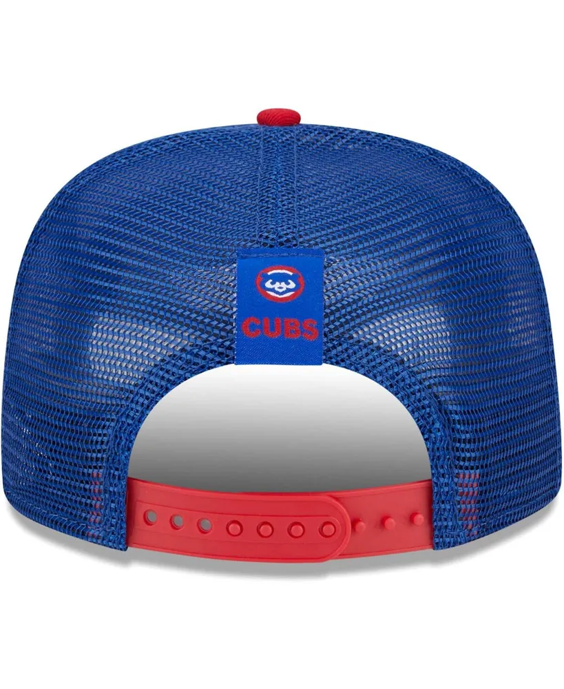 Men's New Era Royal Chicago Cubs Speed Golfer Trucker Snapback Hat