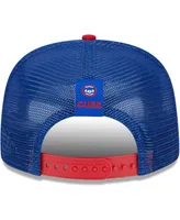 Men's New Era Royal Chicago Cubs Speed Golfer Trucker Snapback Hat