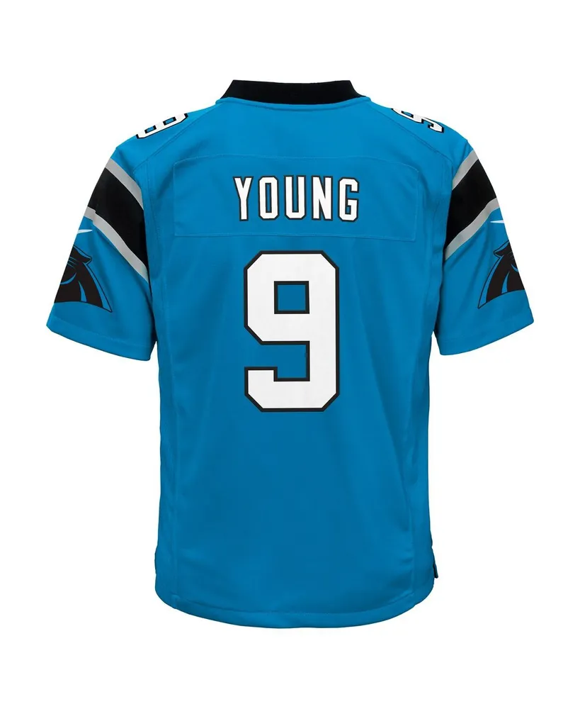 Big Boys Nike Bryce Young Blue Carolina Panthers Game Jersey