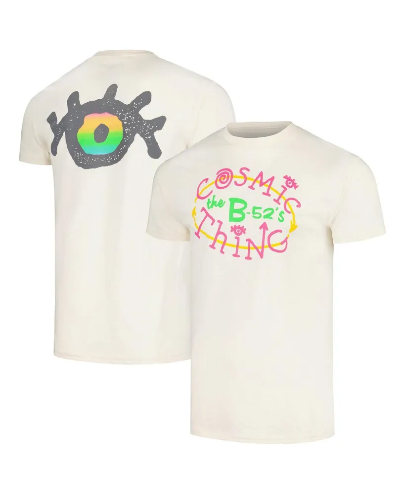 Men's Manhead Merch Cream The B-52's Cosmic Thing Graphic T-shirt