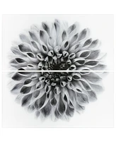 Empire Art Direct "Dahlia Ab" Frameless Free Floating Tempered Glass Panel Graphic Wall Art Set of 2, 72" x 36" x 0.2" Each