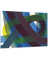 Empire Art Direct "Pigment Play I" Frameless Free Floating Tempered Glass Panel Graphic Wall Art, 48" x 32" x 0.2" - Multi