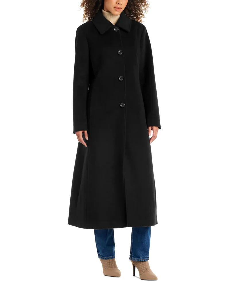 Jones New York Women's Single-Breasted Maxi Coat