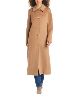 Jones New York Women's Single-Breasted Maxi Coat