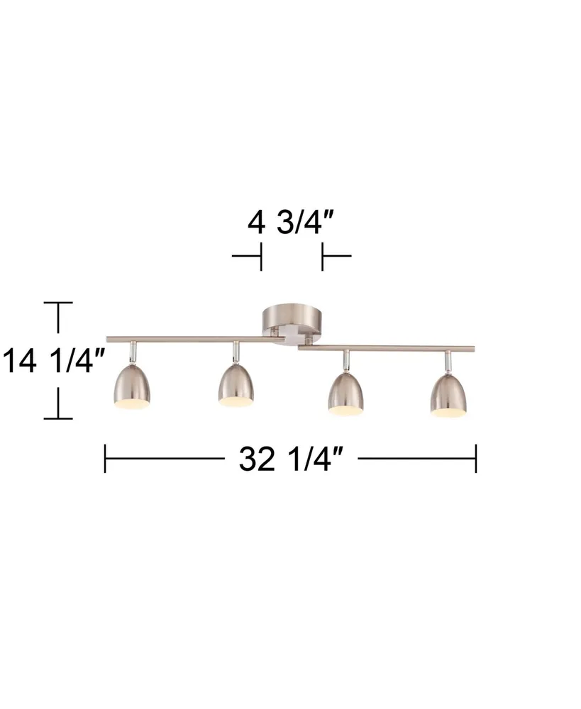 Pro Track Alexa 4-Head Led Ceiling or Wall Track Light Fixture Kit