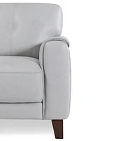 Closeout! Ashlinn 94" 3-Pc. Pastel Leather Sectional, Created for Macy's