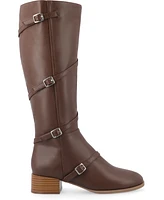 Journee Collection Women's Elettra Regular Calf Boots