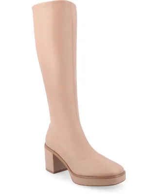 Journee Collection Women's Alondra Narrow Calf Platform Boots