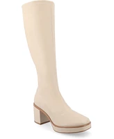 Journee Collection Women's Alondra Wide Width Platform Knee High Boots