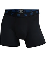 CR7 Men's Microfiber Blend Comfort Waistband Trunks, Pack of 3