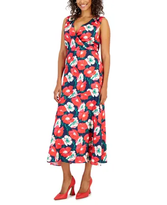 Sam Edelman Women's Floral Chiffon A-Line Dress