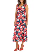 Sam Edelman Women's Floral Chiffon A-Line Dress