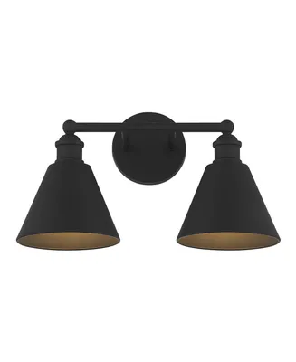 Trade Winds Lighting Trade Winds Marco -Light Bathroom Vanity Light in Matte Black