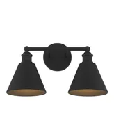 Trade Winds Lighting Trade Winds Marco -Light Bathroom Vanity Light in Matte Black