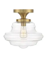 Trade Winds Lighting Trade Winds Jordan 1-Light Ceiling Light in Natural Brass