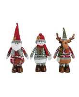 Santa's Workshop 13" Xmas Time Santa, Set of 3