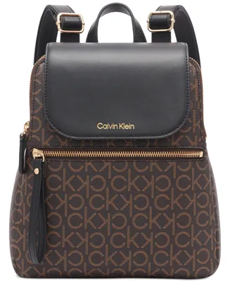 Calvin Klein Garnet Signature Triple Compartment Backpack