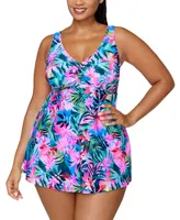 Raisins Curve Trendy Plus Lucia Tummy-Control Swimdress