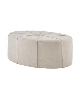 Madison Park Ferris 48.5" Wide Fabric Oval Ottoman