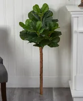 Nearly Natural 42" Artificial Fiddle Leaf Tree No Pot