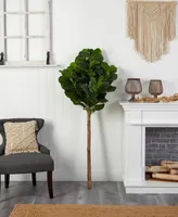 Nearly Natural 66" Artificial Fiddle Leaf Tree No Pot