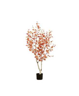 Nearly Natural 60" Autumn Birch Artificial Fall Tree