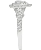 Diamond Pear-Cut Halo Engagement Ring (1 ct. t.w.) in 14k White Gold