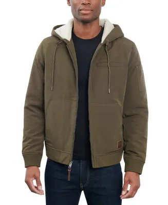 Lucky Brand Men's Fleece-Lined Zip-Front Hooded Jacket