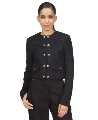 Michael Michael Kors Women's Metallic Tweed Jacket