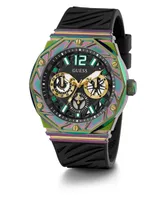 Guess Men's Multi-Function Black Silicone Watch 47mm