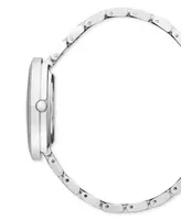 I.n.c. International Concepts Women's Glitter Silver-Tone Bracelet Watch 36mm, Created for Macy's