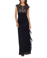 Betsy & Adam Lace-Bodice Gown