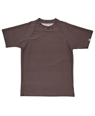 Snapper Rock Men's Chocolate Sustainable Ss Rash Top