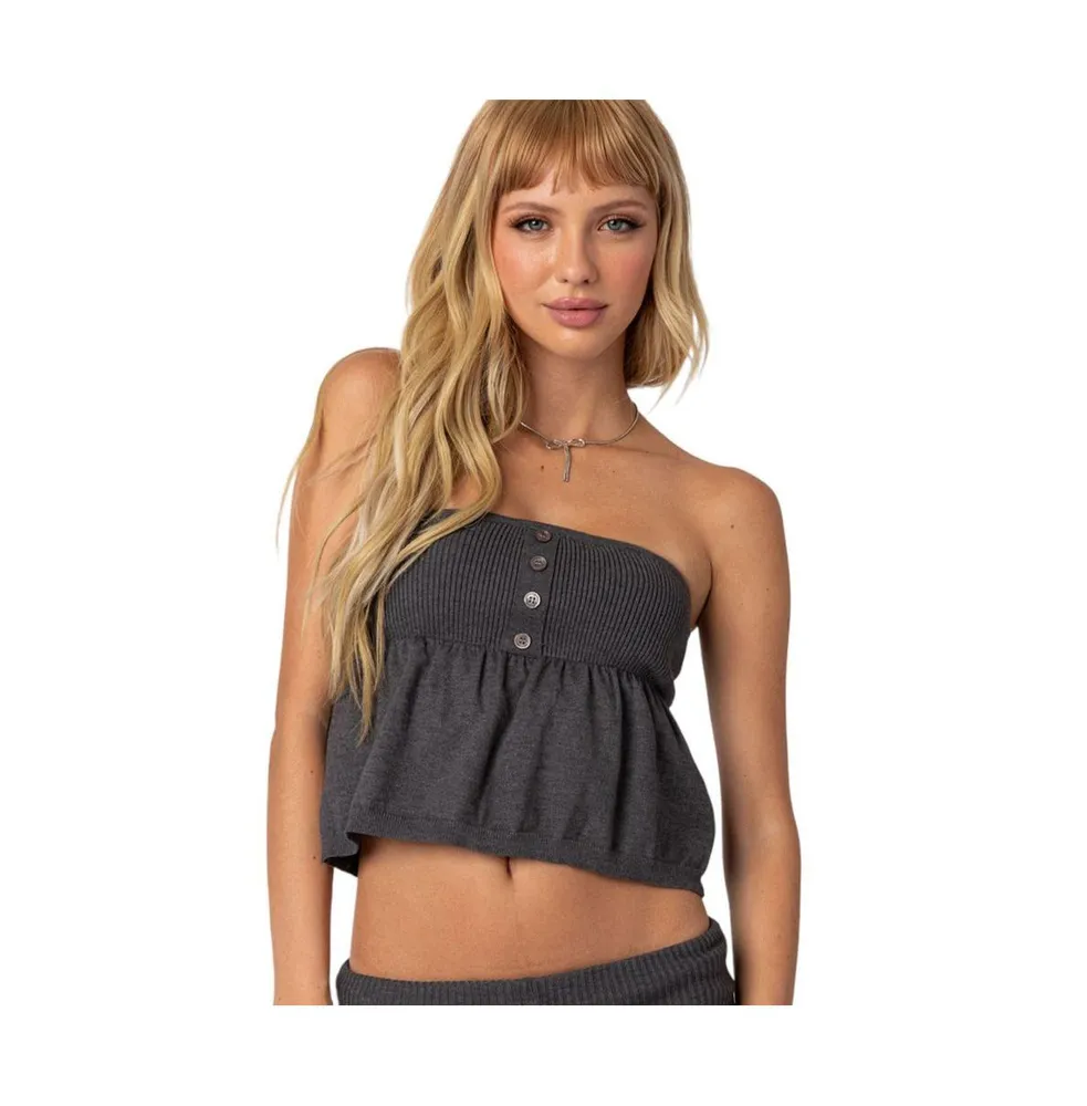 Women's Cecelia Knit Tube Top - Dark