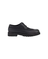 Dkny Men's Lace Up Rubber Sole Wingtip Dress Derby Shoes