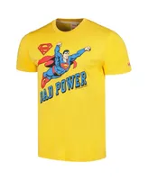 Men's Homage Gold Superman Dad Power Tri-Blend T-shirt