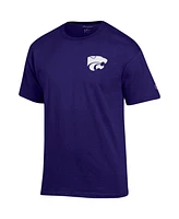 Men's Champion Purple Kansas State Wildcats Stack 2-Hit T-shirt