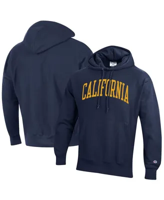 Men's Champion Navy Cal Bears Team Arch Reverse Weave Pullover Hoodie