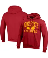 Men's Champion Cardinal Iowa State Cyclones Arch Pill Pullover Hoodie