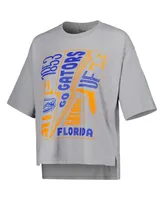 Women's Pressbox Silver Florida Gators Rock & Roll School of T-shirt