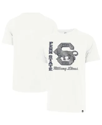 Men's '47 Brand Cream Distressed Penn State Nittany Lions Phase Out Throwback Franklin T-shirt